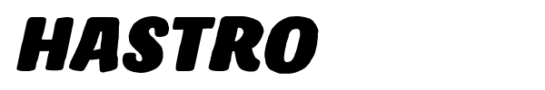 Hastro font preview